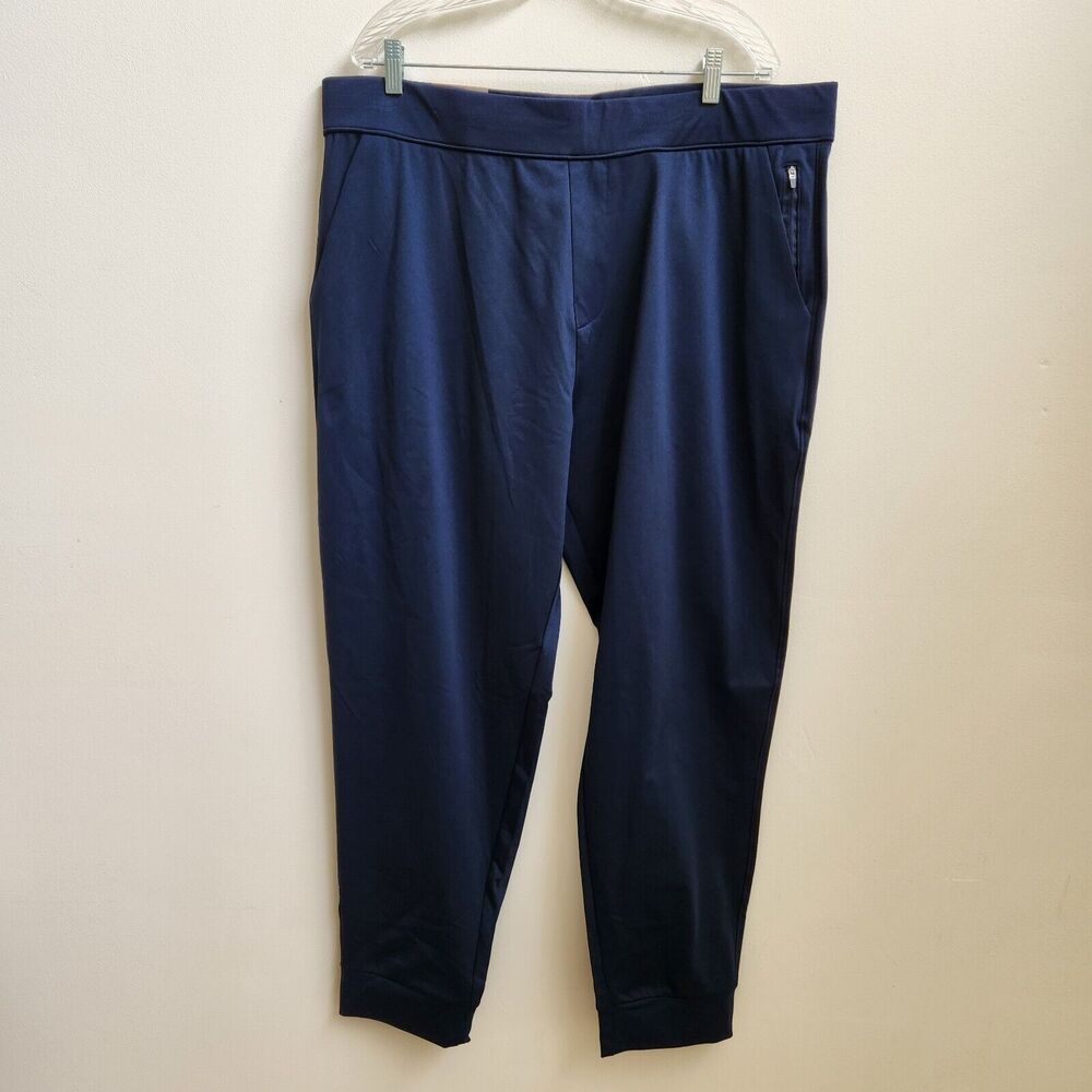 32 Degrees Heat Pants Men XXL Navy Jogger Pants Gorpcore Performance Workout Gym